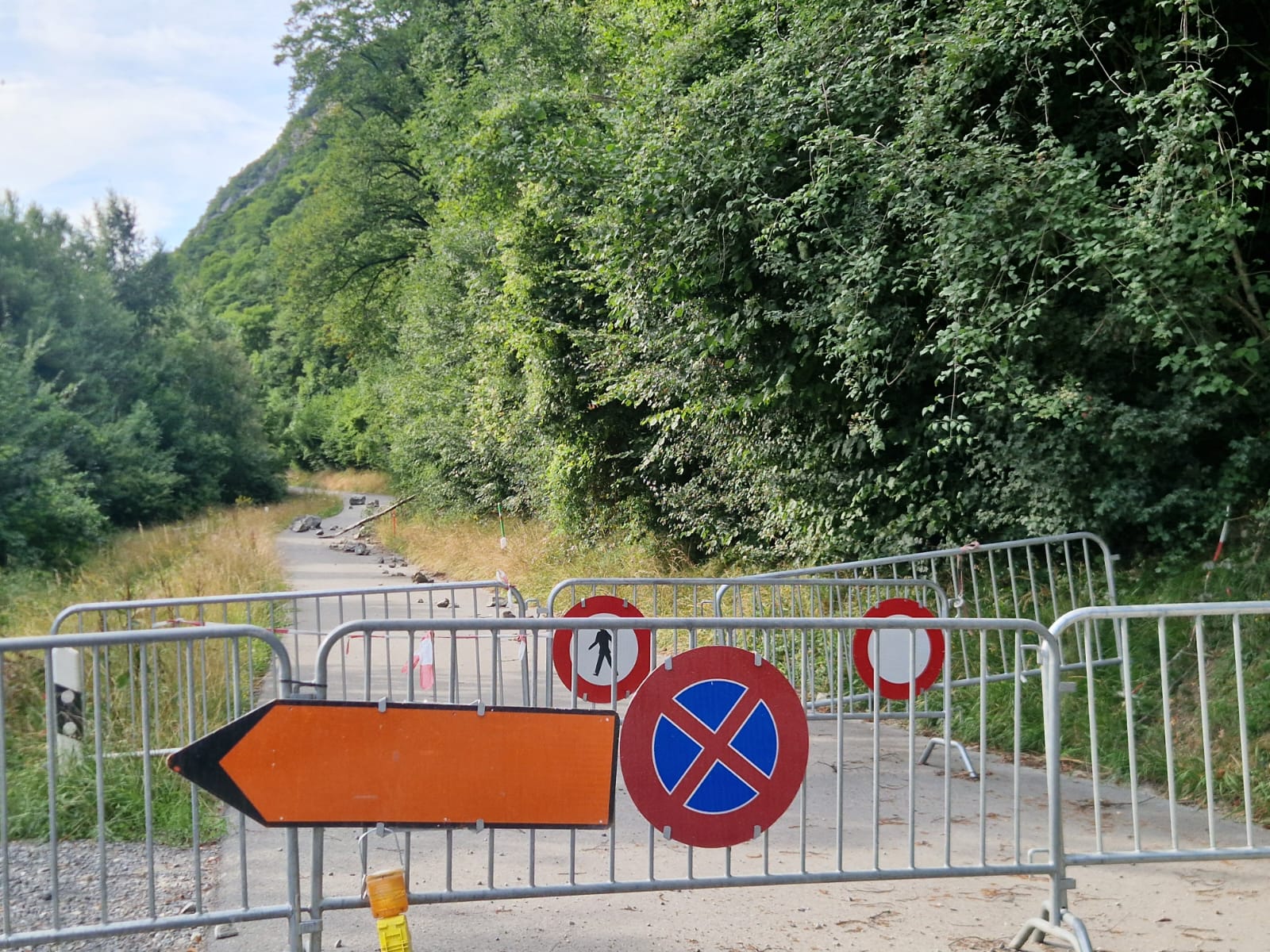 Entre Lavey-les-Bains et Morcles, la déviation restera en place